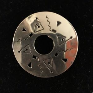 Beautiful sterling silver southwestern brooch